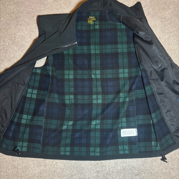 Polo Ralph Lauren Performance Soft Shell Vest XL Black Fleece Lined Full Zip - Picture 5 of 16